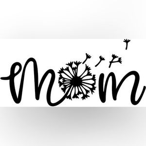 Mom Dandelion Vinyl Sticker